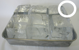 冷凍庫から取り出したら、表面が透明になるまで緩ませるのが正解！！