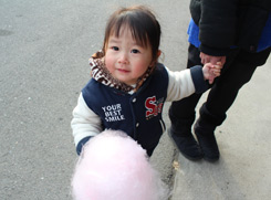 小さなお子さんに喜ばれる綿菓子♪